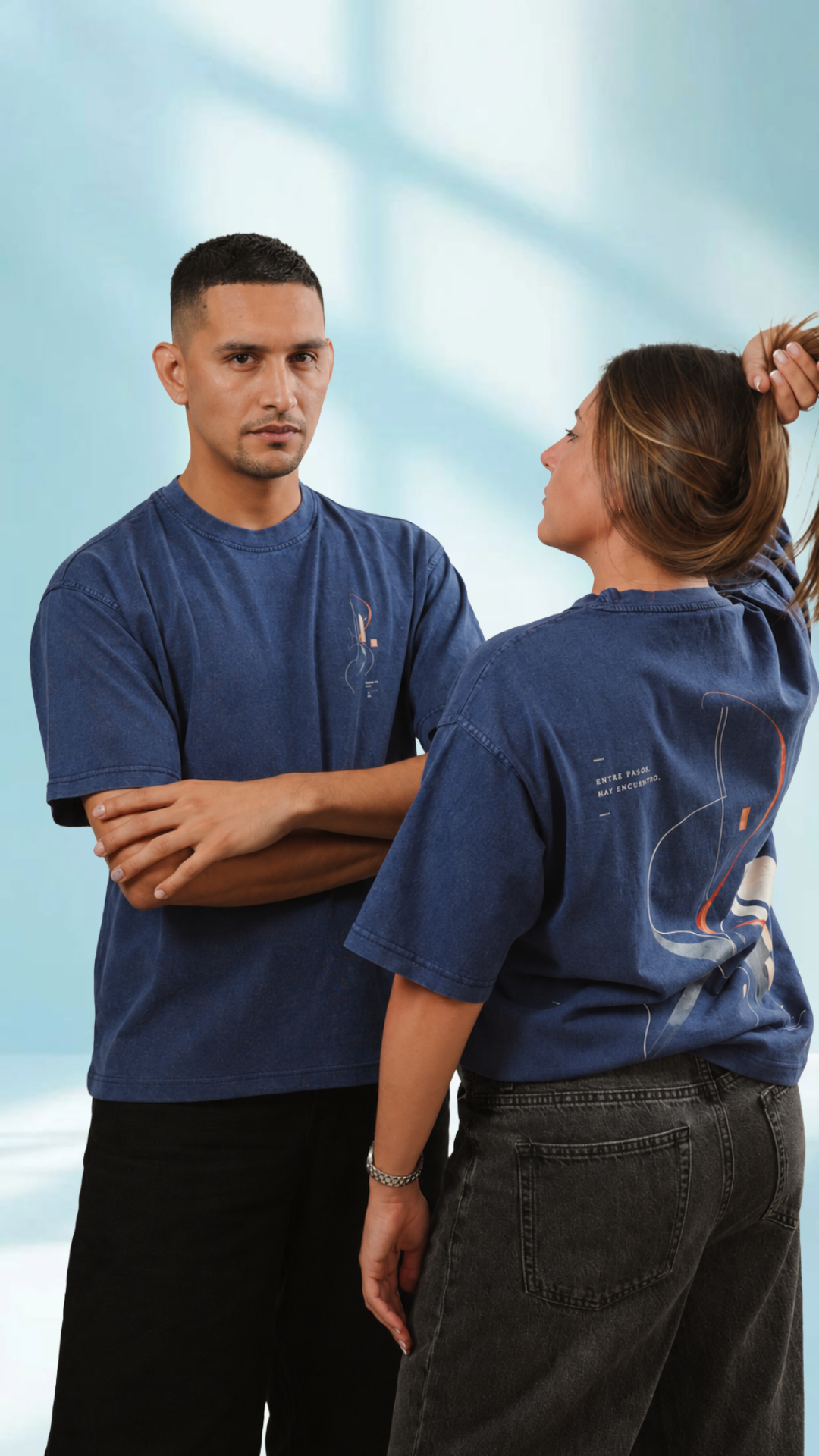The Encuentro Tee — Navy Blue