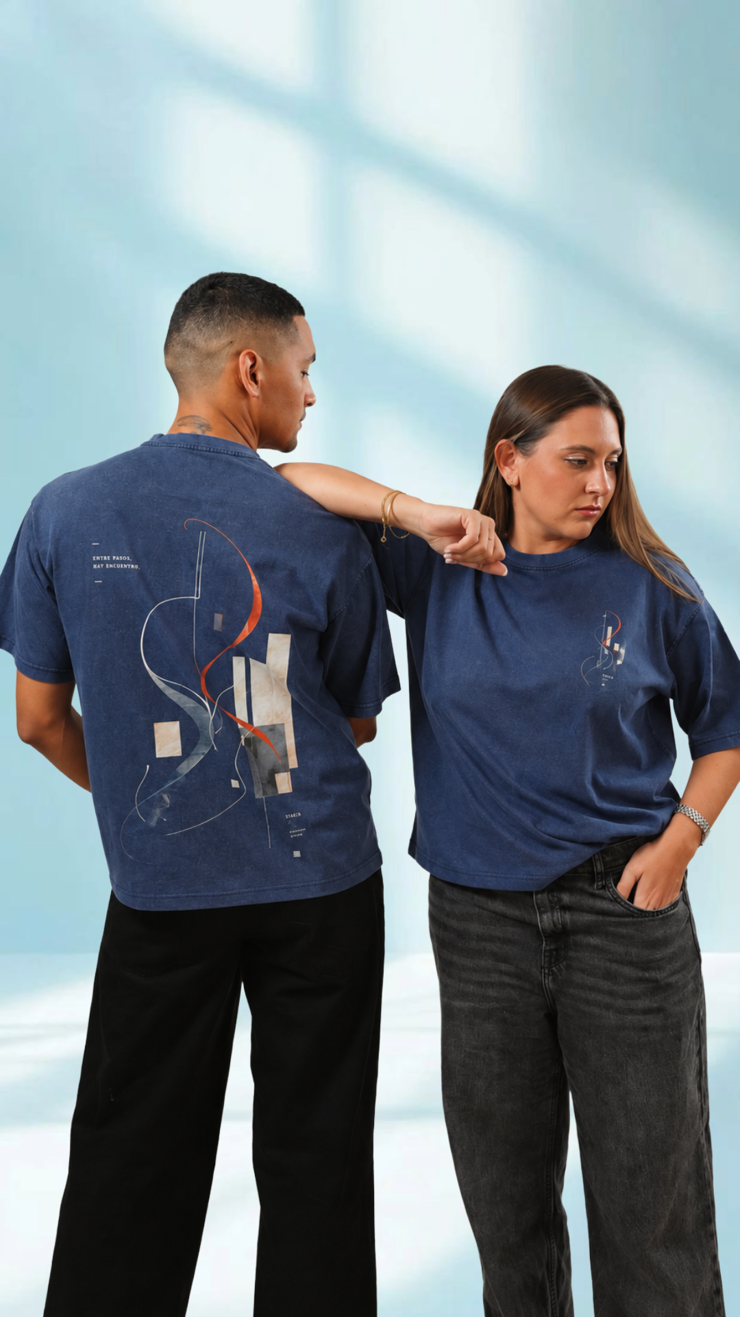 The Encuentro Tee — Navy Blue