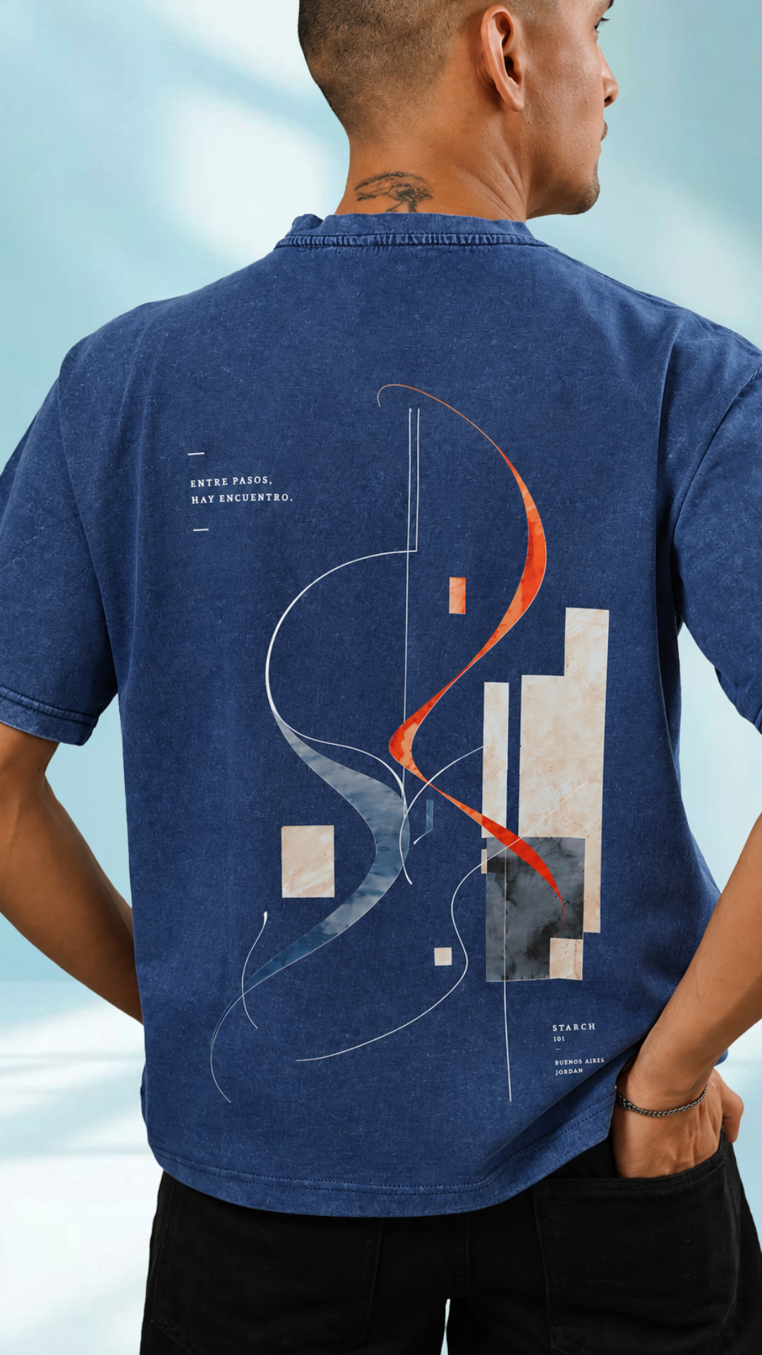 The Encuentro Tee — Navy Blue