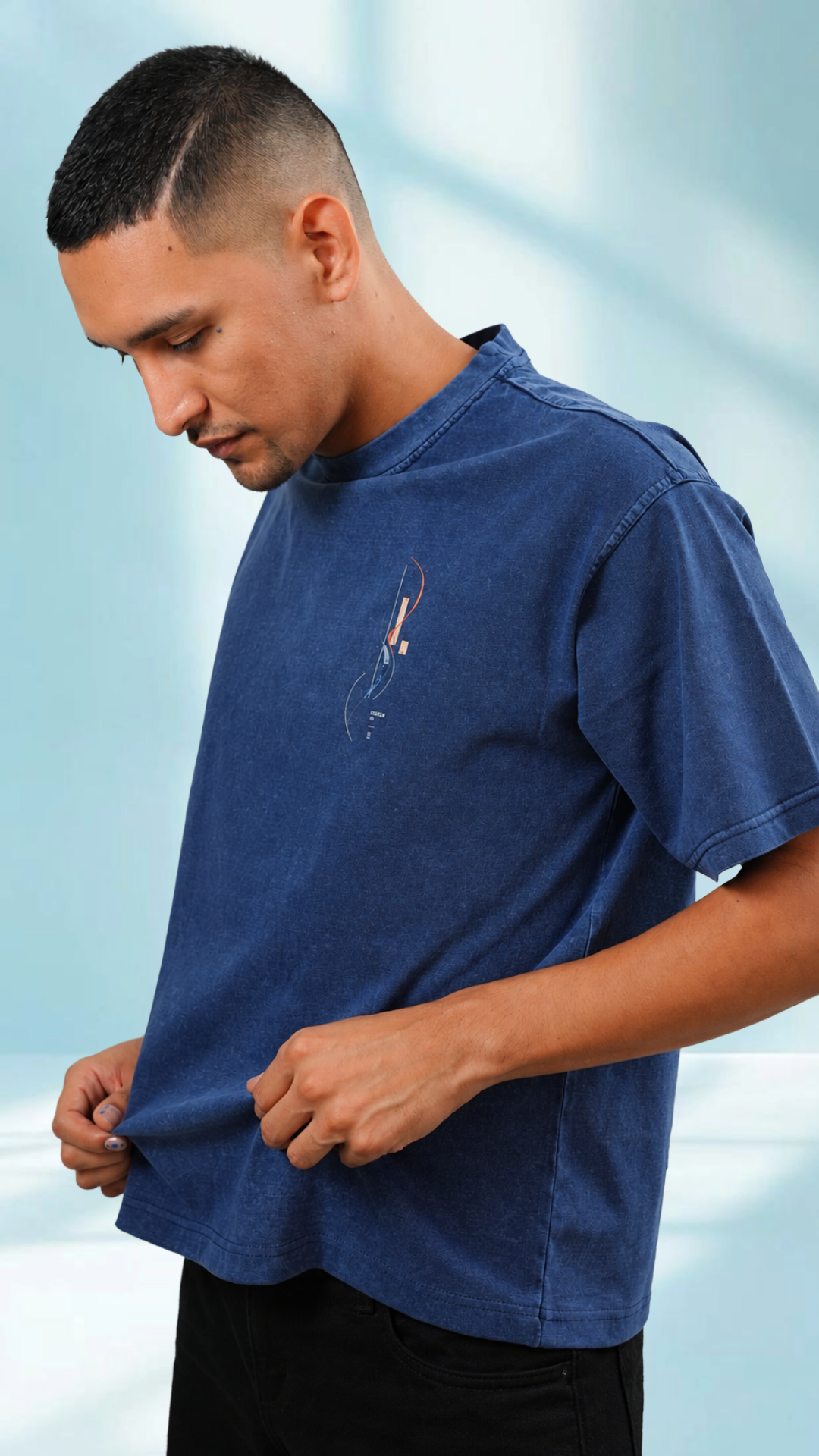 The Encuentro Tee — Navy Blue
