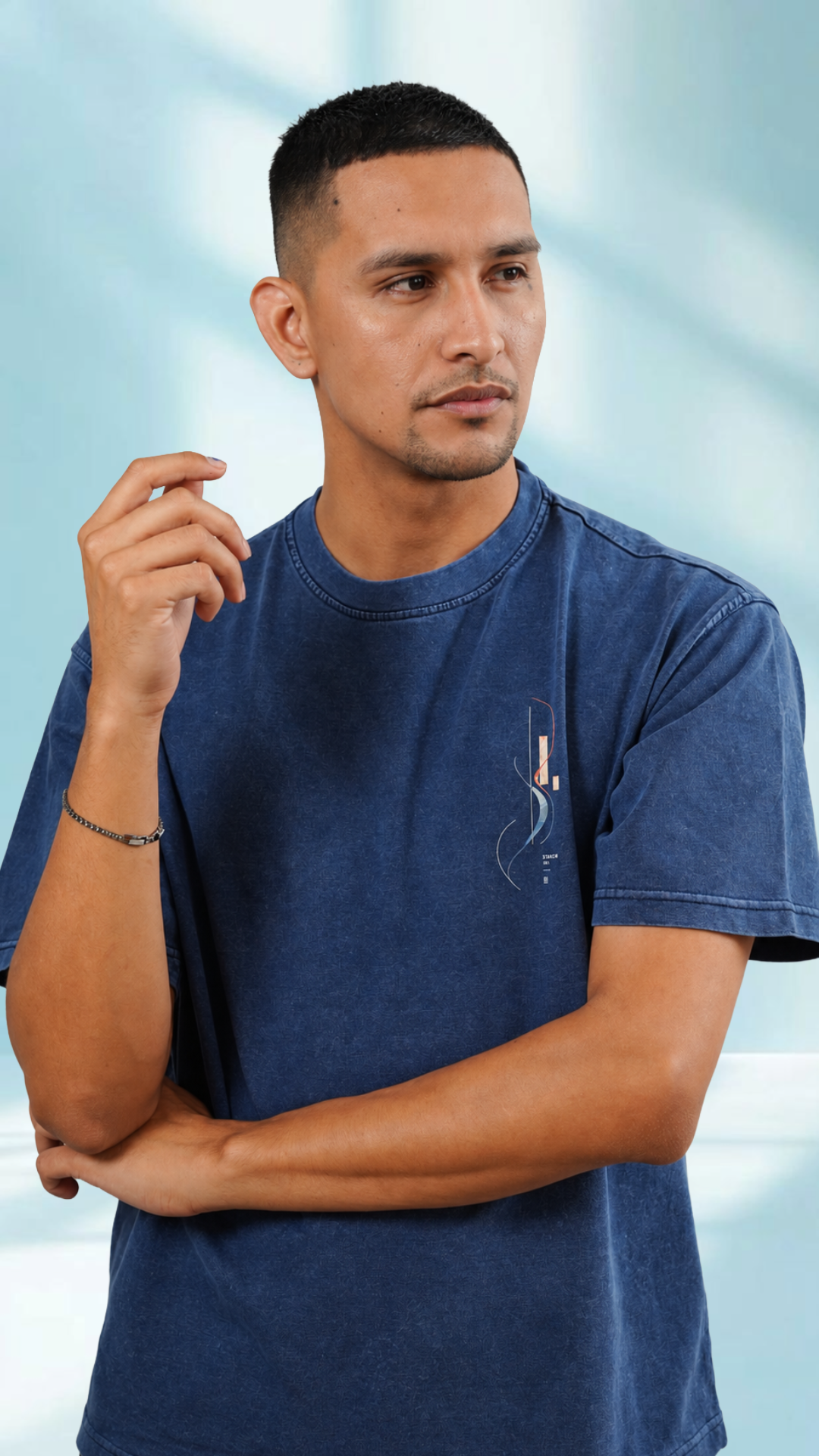 The Encuentro Tee — Navy Blue